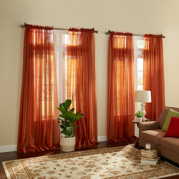 BrylaneHome BH Studio Sheer Voile Grommet Panel