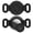 Black+Black, variant on WILLED Waterproof Airtag Dog Collar Holder for Apple Airtag Dog Tracker, 2 Pack GPS Tracking Accessories Anti-Lost Silicone Air Tag Holder Case for Pet Cat Dog Collars