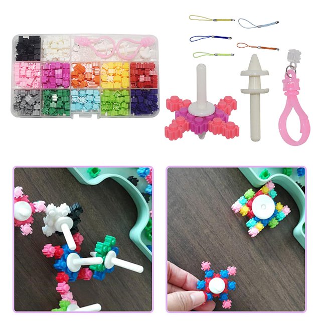 Rompecabezas de plástico Baoblaze 300 piezas 12 colores juguetes de Micro empalme