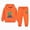 T025-Orange, variant on Zuwimk Toddler Boy Girls Sweat Suit Set - 2 Piece Soft Graphic Print Long Sleeve Pullover Hoodies and Athletic Jogger Sweatpants Outfits(T025-Yellow)