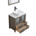 thumbnail image 6 of Vanity Art 30" Single Sink Freestanding Bathroom Vanity Set with Engineered Marble Top and Mirror, 6 of 9