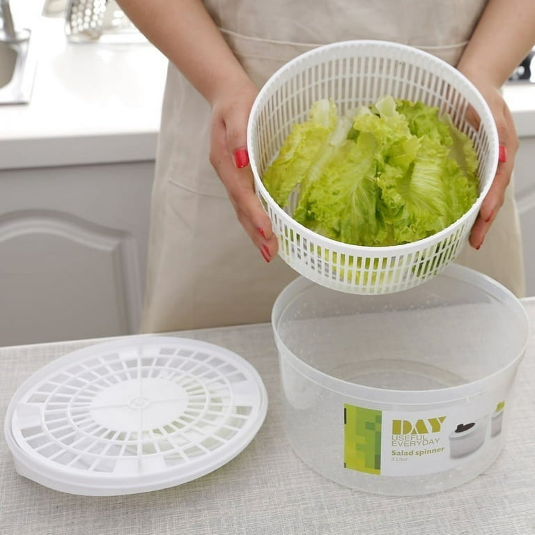  Salad Spinner Large 6.3 Qt, Manual Lettuce Spinner for