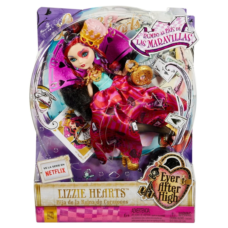 Boneca Ever after high Lizzie Hearts no país das maravilhas ♥️💌⏰