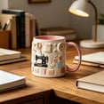 thumbnail image 5 of Deeceymbur Ceramic Coffee Mug Daily Drinking Cup Holiday Beverage Cup Home Kitchenware Microwave Dishwasher Safe Ergonomic Handle Versatile, 5 of 7