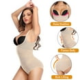 thumbnail image 3 of FITVALEN Women Tummy Control Bodysuit Seamless Body Shaper Open Bust Shapewear Body Briefer Slimmer, 3 of 7