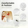 thumbnail image 4 of Bixox Women's Christmas Snowman Gift pattern 2 in 1 Running Shorts - Lightweight Athletic Workout Gym Yoga Shorts Liner with Pockets - Large, 4 of 7