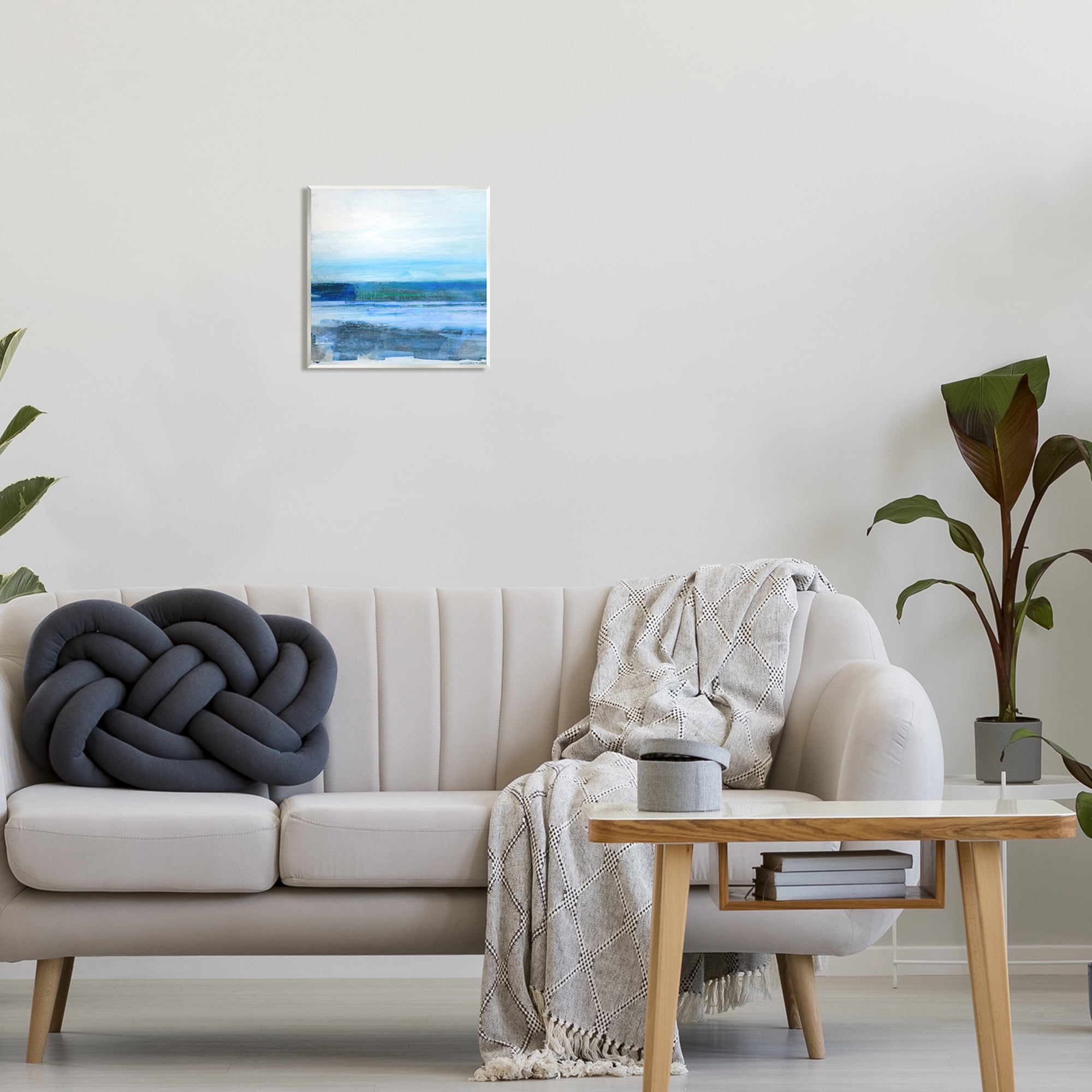 Stupell Industries Ocean Waves Abstraction Abstract Painting Unframed Art Print Wall Art, 12 x 12