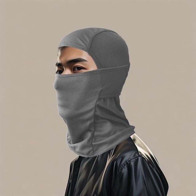 Riforla Casquette de Sport Cyclisme Extérieur - Protection contre le Vent et le Soleil pour Course, Randonnée et Voyage Masque Facial Gris