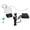 Black - EU Plug, variant on Rupoun Outdoor Security Camera 1080P Wireless WiFi IP66 Waterproof Home Surveillance Cam with Pan Tilt Humanoid Tracking Dual Storage Wall Mount US Plug (7.87 inches / 20 cm) For Home Safety