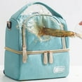 thumbnail image 3 of Breast Pump Bag Cooler Compartment for Breast Pump Double Layer for Mother Breast Milk Pump Blue, 3 of 7