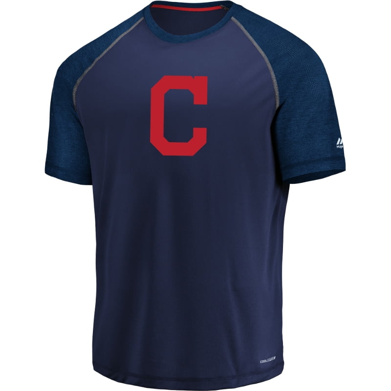 Cleveland Indians Majestic Got the Word Cool Base T-Shirt Navy by MAJESTIC LSG