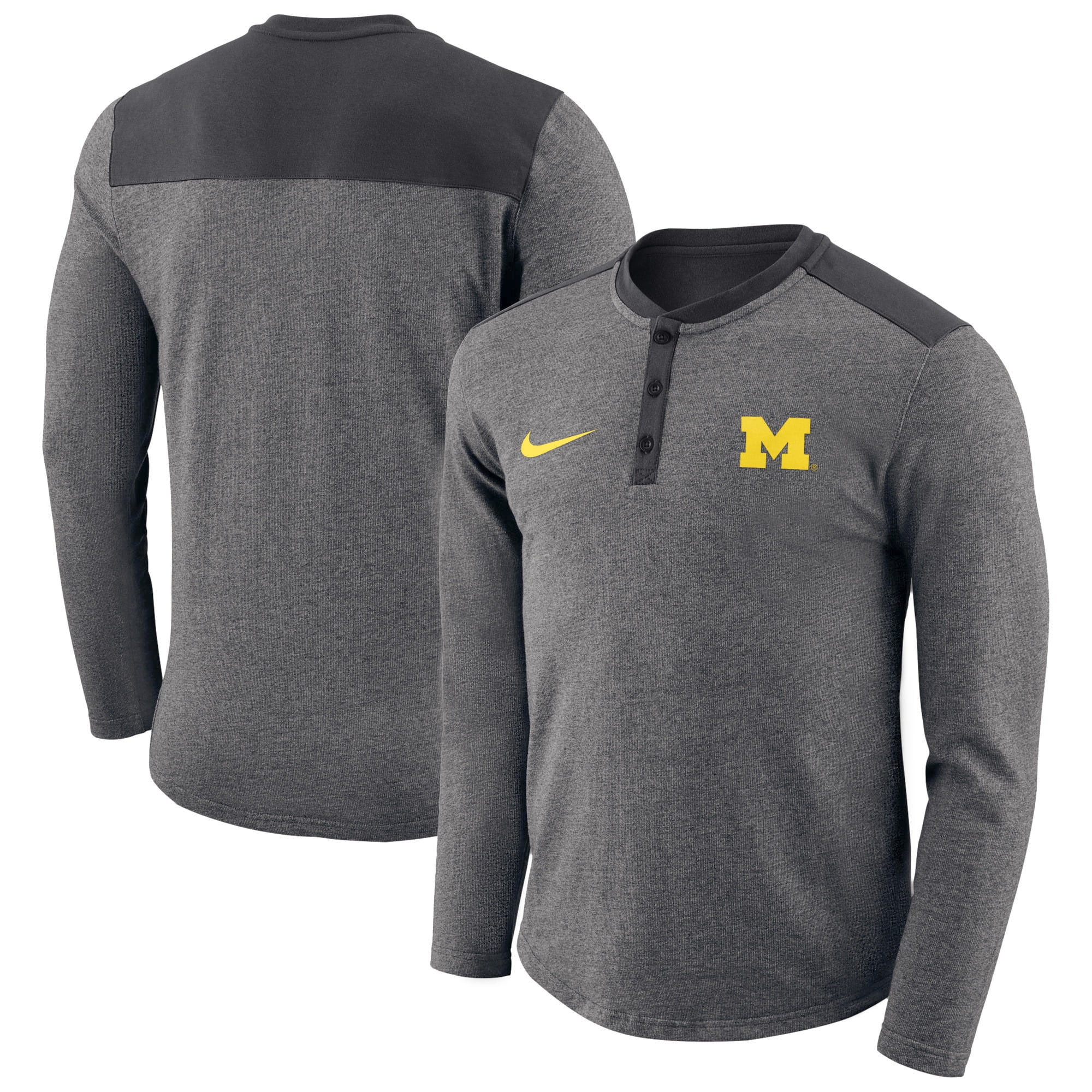 Michigan Wolverines Nike Henley Long 