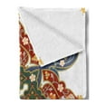 thumbnail image 2 of Oriental Soft Flannel Fleece Throw Blanket, Turkish Ottoman Eastern Design Flowers Moroccan Image, Cozy Plush for Indoor and Outdoor Use, 60" x 80", Cadet Blue Turquoise, by Ambesonne, 2 of 5