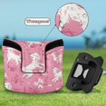 thumbnail image 6 of Haosy White Dogs on Pink Grass Golf Mallet Putter Cover Strong Magnetic Leather Golf Club Headcover Closure, 6 of 7