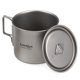 thumbnail image 4 of Taza de titanio ultraligera Lixada, portátil para exteriores, 2 uds, juego de tazas, 550 ml, 350 ml, Lixada Copa de titanio, 4 of 7