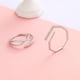 thumbnail image 4 of Anillo de dedo ajustable para mujeres y niñas, anillo abierto para el día de San Valentín, regalo del día de la madre, 2 piezas ER, 4 of 5