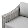 thumbnail image 5 of Modway Conway Outdoor Patio Wicker Rattan Left-Arm Chair in Light Gray Gray, 5 of 8