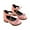Pink, variant on Miluxas Girls Dress Mary Jane Shoes Toddler Ballet Flats Flower Girls Princess Shoes School Party Dress Shoes Red 11 Years