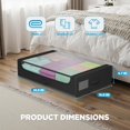 thumbnail image 3 of PayLessHere Under Bed Storage Containers 2-Pack Closet Organizers Foldable Storage Bins,Black, 3 of 8