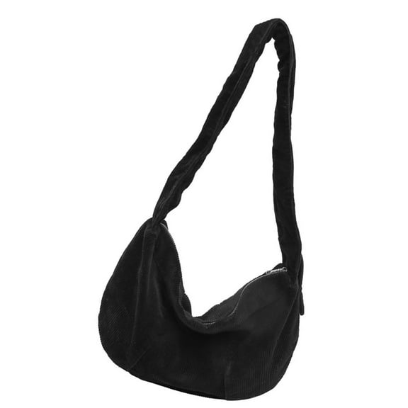 JZROCKER Trendy Corduroy Shoulder Bag Crescent Dumpling Purse Casual Women's Handbag