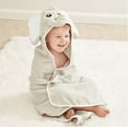 XinLe Baby Hooded Towels Soft Cotton Baby Bath Towel with Elephant Ear 35" x 35" for Newborn