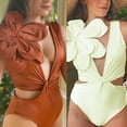 thumbnail image 3 of ZPAQI Womens One Pieced Swimsuit Sexy Padded Push Up Swimwear Bathing Suits Monokini, 3 of 20
