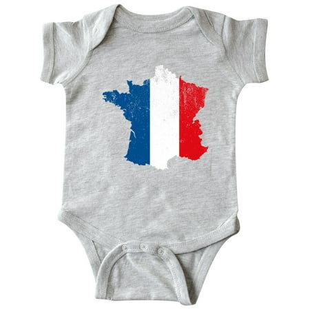 

Inktastic French Map Flag Gift Baby Boy or Baby Girl Bodysuit