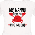 thumbnail image 4 of Inktastic Nanny Loves Me Grandson Boys or Girls Long Sleeve Baby Bodysuit, 4 of 5