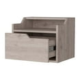 thumbnail image 6 of Miekor Furniture Nolan Light Gray Dual-Shelf Display Nightstand B5A8862, 6 of 7