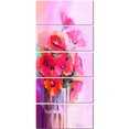 thumbnail image 2 of Bouquet de Coquelicots dans un Vase en Verre - Grande Impression sur Toile Florale, 2 of 3