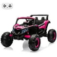 thumbnail image 1 of 24V 2-Seater Kids Electric UTV Ride-On Car – 200W Dual Motors, Metal Frame, Off-Road Suspension, Remote Control, USB, Music, LED Lights, Ages 3-8, 1 of 14