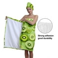 thumbnail image 5 of Colevkie 2 Pieces Bath Wrap Set for Women Bath Skirt & Hair Drying Cap Soft Quick Drying Beach Towel Bath Towel Adjustable for Bathroom Sauna Printed Kiwi Pattern, 5 of 8