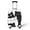 Black White Cat Art, variant on HELLHERO Vintage Map Design Luggage Cover High Stretch Wear Resistant Polyester Ammonia Fabric Suitcase Sleeve for Travel Daily Travel