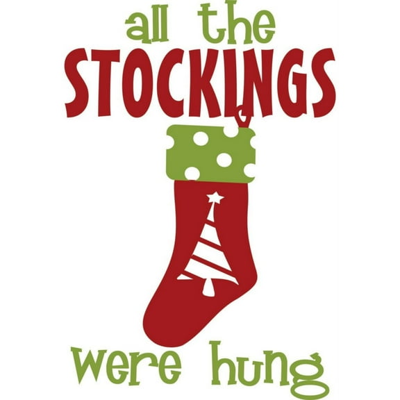 Do It Yourself Wall Decal Sticker Stocking Living Room 16 X24"