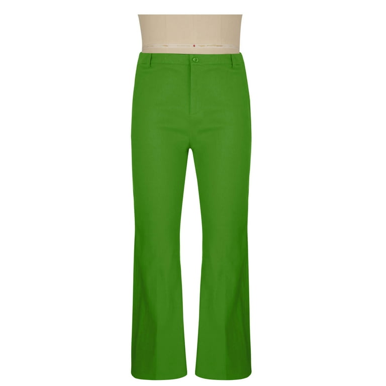 Purcolt Men's Vintage Flared Pants 60s 70s Bell Bottom Pants