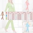 thumbnail image 3 of Wyzesi Sweat Shorts Suit Low Rise Women's Chiffon Grid Double Suit Jacket and Straight Leg Trouser Suit Set Workout Shorts Suit Set Not Ribbed Women's Shorts Suit Inseam Denim, 3 of 9
