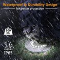 thumbnail image 3 of Solar Garden Light, 4 Pieces 16 Led Solar Powered Outdoor Ground Light Waterproof Stainless Steel Recessed Spotlight, Cool White, 3 of 3