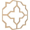 thumbnail image 3 of 66 7/8"W x 66 7/8"H x 3/8"T King Size Laird Decorative Fretwork Wood Ceiling Panels, Hickory, 3 of 10