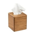 thumbnail image 3 of Teak Tissue Box Cover - 5-1/4" W x 5-5/8" H x 5-1/4" D, 3 of 5