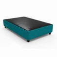 thumbnail image 2 of Base de cama tapizada individual bari turqueza Reinicia 21 Muebles, 2 of 5
