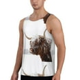 thumbnail image 2 of Xecao Yak Men's Tank Top Workout Quick Dry Sleeveless Gym Jogging Muscle Shirts Summer Swim Beach Tops, 2 of 9