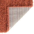 thumbnail image 2 of Unique Loom Solid Shag Collection Area Rug (4' 1" Octagon Terracotta), 2 of 6