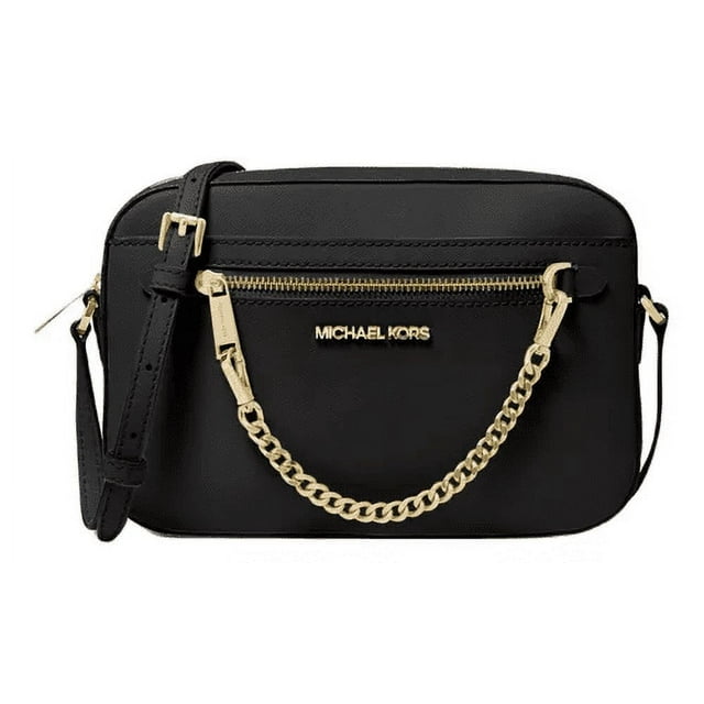 Bolsa Michael Kors Original Crossbody Jet Set Saffiano Black