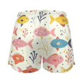 thumbnail image 2 of Women's Short Sleep Pants Sleep Shorts for Women Women's Pajama Bottoms Women's Athletic Shorts Suitable for Home Use Relaxation XXL Colored Fish, 2 of 8
