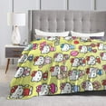 thumbnail image 5 of Hello Kitty Throw Blanket, Cozy Flannel Blankets For Boys Girls, Super Soft Warm Blanket For Couch Sofa Bed, 5 of 9