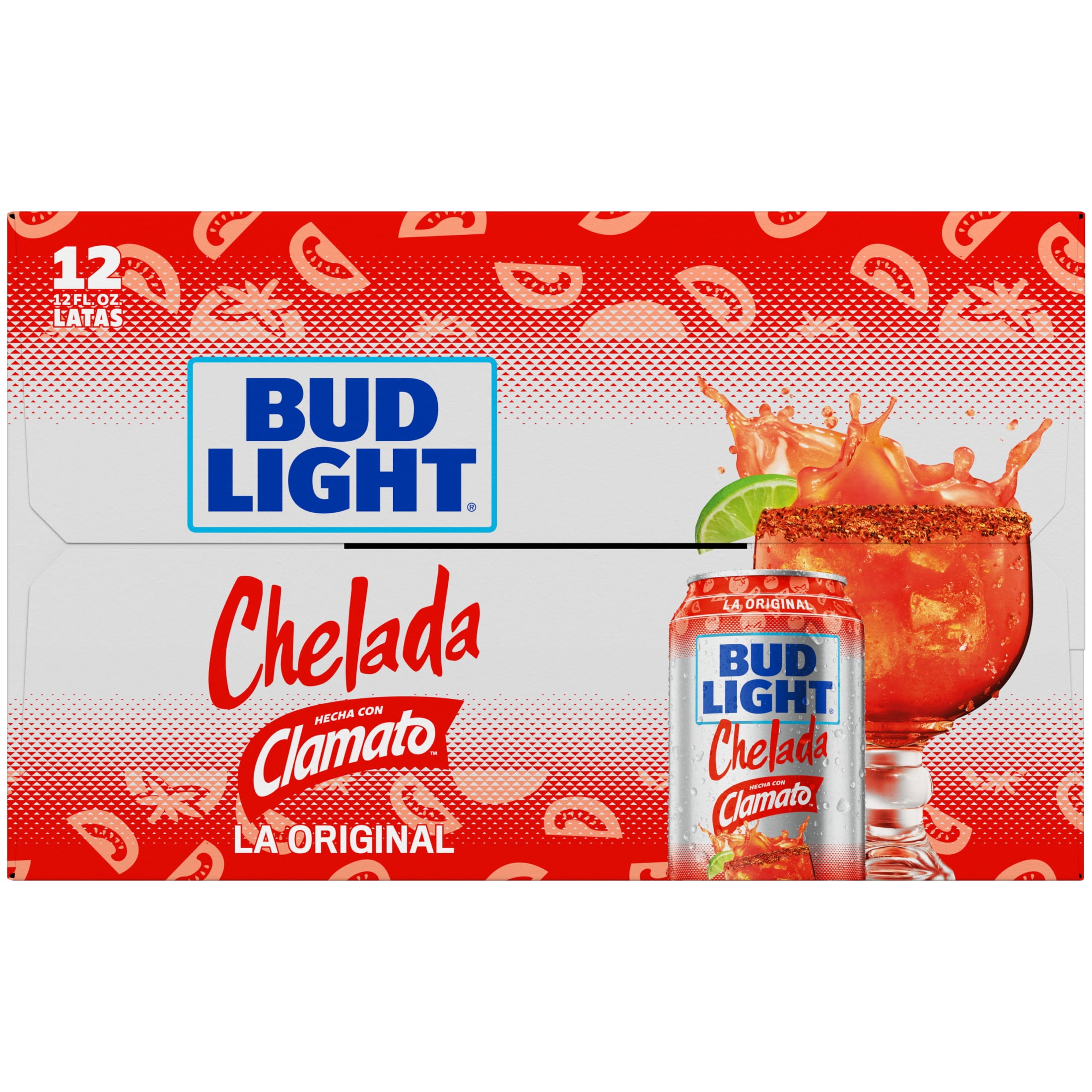 Bud Light Original American Chelada Beer 12 pack 12 fl oz Aluminum Cans 4.2% ABV