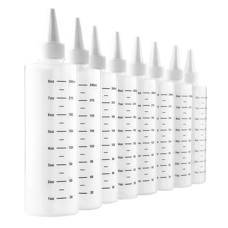 Cookie Decorating Squeeze Bottles Amusing 8Ounce Plastic Squeeze Bottles With Graduated Measurements 8 Decorating Design Cookie Decorating Squeeze Bottles Pleasing 8Ounce Plastic Squeeze Bottles With Graduated Measurements 8 Inspiration