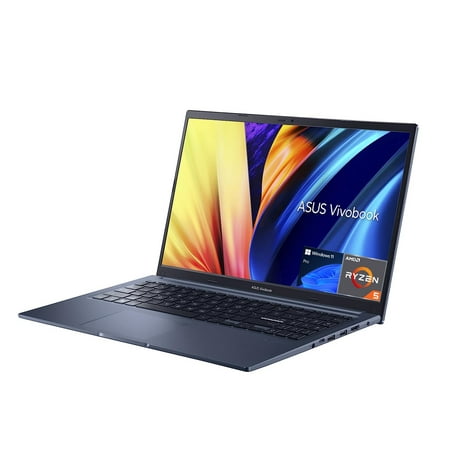 ASUS VivoBook 15 Laptop Computer, 15.6" FHD Display, AMD Ryzen 5 4600H Hexa-core Up to 4.0 GHz, 8GB RAM DDR4, 256GB PCIe SSD, Blacklit, Fingerprint, Webcam, Type-C, Win11 Pro