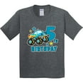 thumbnail image 3 of Inktastic 5th Birthday Monster Truck Youth T-Shirt, 3 of 5