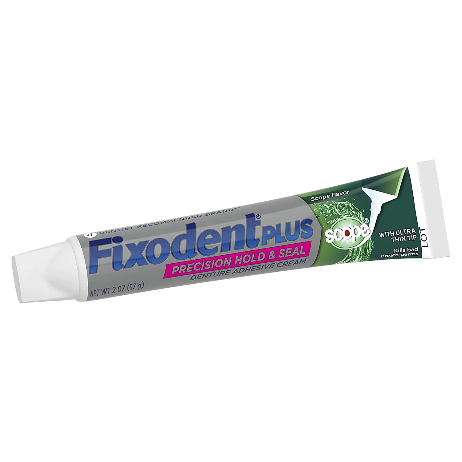 Fixodent Plus Precision Hold & Seal Breath Bacteria Guard Denture Adhesive  Cream